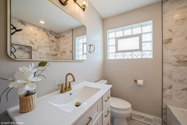 364 Hoxie Ave, Calumet City, IL 60409 - bathroom featuring vanity and toilet