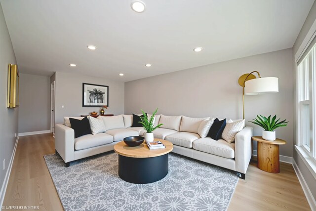 364 Hoxie Ave, Calumet City, IL 60409 - living area featuring light wood-type flooring and recessed lighting