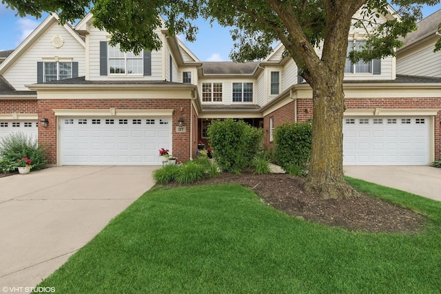 37 Harborside Way, Hawthorn Woods, IL 60047 - traditional-style house featuring an attached garage, concrete driveway, and brick siding
