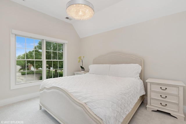 37 Harborside Way, Hawthorn Woods, IL 60047 - bedroom with lofted ceiling and light colored carpet