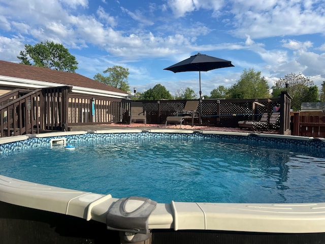 1901 Cora St, Crest Hill, IL 60403 - outdoor pool with a deck