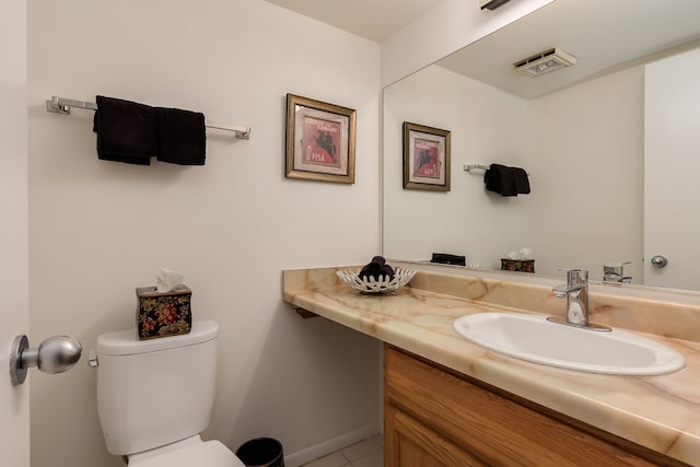 5400 S Hyde Park Blvd Unit 10C, Chicago, IL 60615 - half bathroom featuring vanity and tile patterned floors