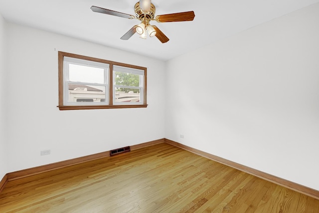 10021 Cook Ave, Oak Lawn, IL 60453 - spare room with light wood-style flooring and ceiling fan