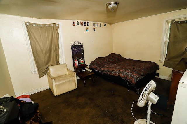 9134 S Justine St, Chicago, IL 60620 - bedroom with concrete floors and baseboards
