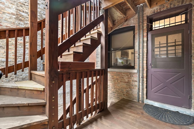 2127 W Pierce Ave Unit 2A, Chicago, IL 60622 - property entrance featuring brick siding