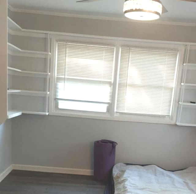 348 Niagara St, Park Forest, IL 60466 - bedroom with wood finished floors and crown molding