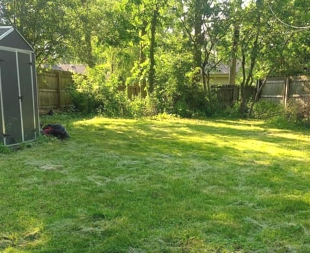 348 Niagara St, Park Forest, IL 60466 - fenced backyard featuring a shed