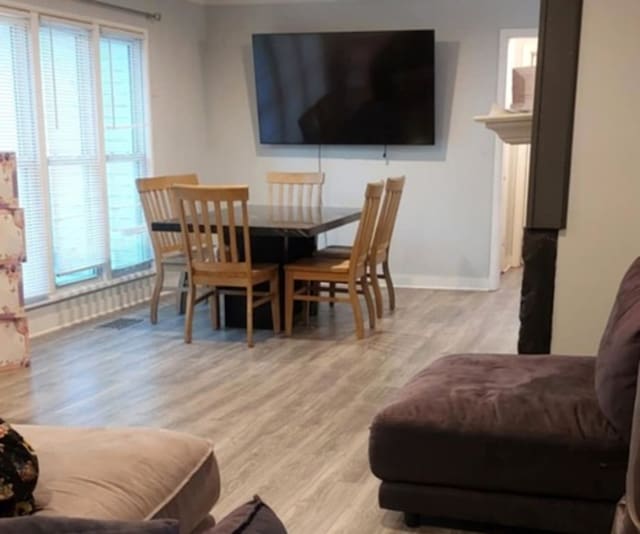348 Niagara St, Park Forest, IL 60466 - dining room with wood finished floors