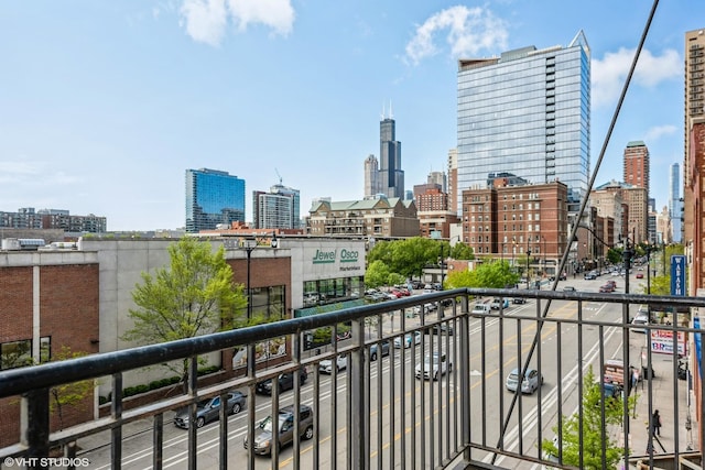 1243 S Wabash Ave Unit 302, Chicago, IL 60605 - balcony with a view of skyline