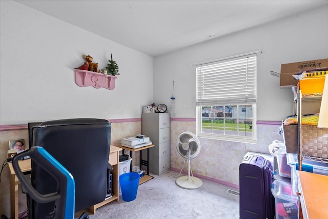 334 Idlewood Dr, Bolingbrook, IL 60440 - home office with wainscoting and carpet