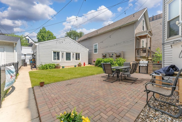 1128 W Wolfram St Unit 2, Chicago, IL 60657 - view of patio / terrace with outdoor dining space and area for grilling