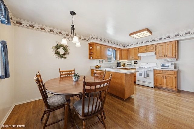 1613 Douglas St, Joliet, IL 60435 - dining area with light wood-type flooring and baseboards