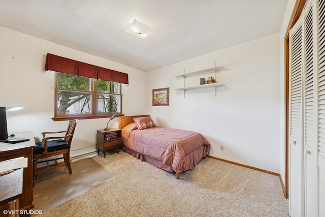 1613 Douglas St, Joliet, IL 60435 - carpeted bedroom with a closet and an office area