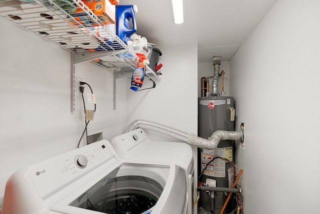 2303 Sweetbriar Ave, Crest Hill, IL 60403 - laundry area featuring gas water heater and independent washer and dryer