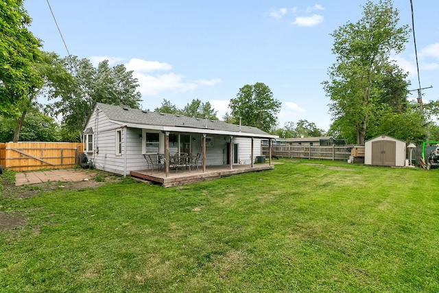 2303 Sweetbriar Ave, Crest Hill, IL 60403 - rear view of property featuring a wooden deck