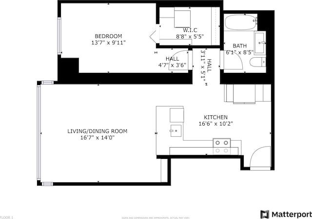 2 E Erie St Unit 2114, Chicago, IL 60611 - home floor plan