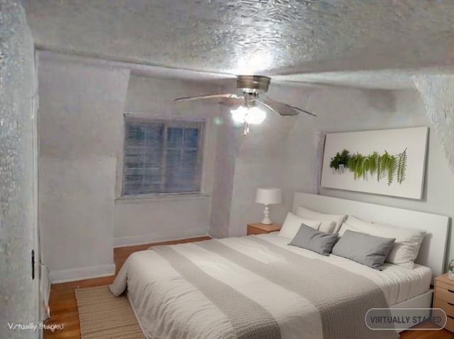 3231 N Schultz Dr, Lansing, IL 60438 - bedroom with wood finished floors and ceiling fan