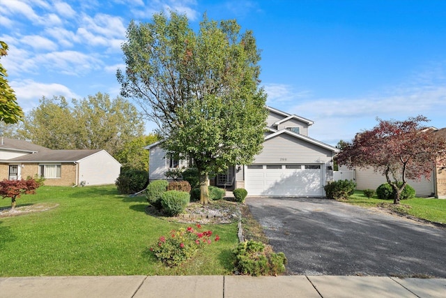 255 Central Ave, Matteson, IL 60443 - view of property hidden behind natural elements with driveway and a front yard