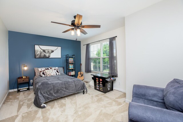 662 Kentshire Dr, Yorkville, IL 60560 - bedroom with carpet and a ceiling fan