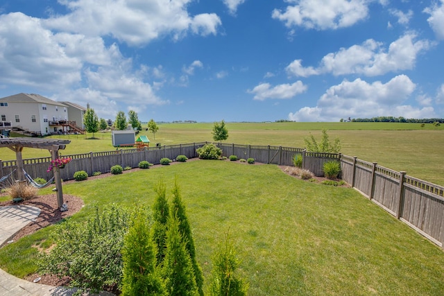 662 Kentshire Dr, Yorkville, IL 60560 - fenced backyard featuring a rural view