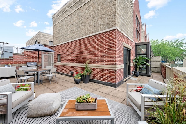2757 N Wayne Ave Unit E, Chicago, IL 60614 - deck with an outdoor living space, outdoor dining space, and a patio