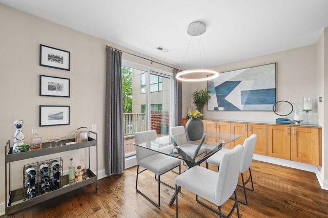 2757 N Wayne Ave Unit E, Chicago, IL 60614 - dining space featuring wood finished floors and baseboards