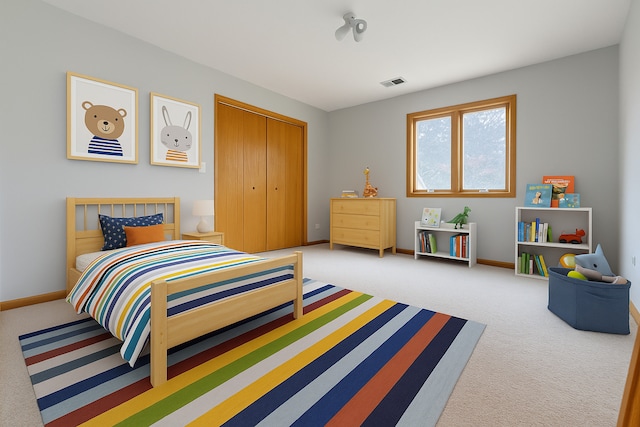 8020 Latrobe Ave, Burbank, IL 60459 - bedroom featuring carpet flooring and a closet