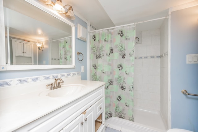 2519 Sunnyside Ave, Westchester, IL 60154 - full bathroom with vanity and tiled shower