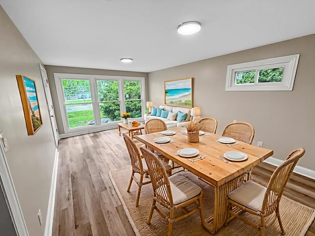 2914 Ridge Rd, Lansing, IL 60438 - dining area featuring light wood finished floors and baseboards