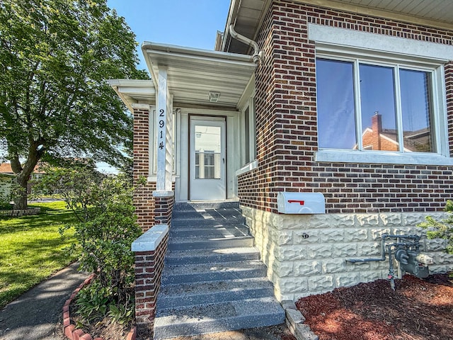 2914 Ridge Rd, Lansing, IL 60438 - entrance to property featuring brick siding