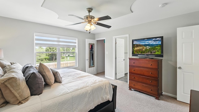 5321 Meadowbrook St, Plainfield, IL 60586 - bedroom featuring light carpet and a ceiling fan