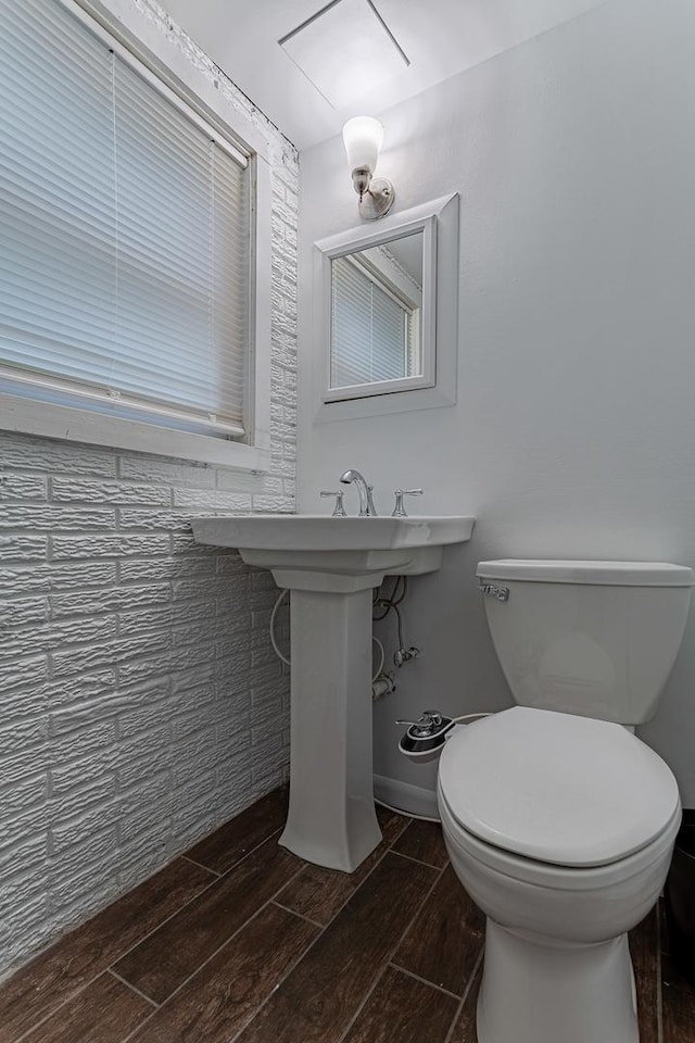 1328 Concord Ln, Schaumburg, IL 60193 - half bath featuring wood finish floors and toilet