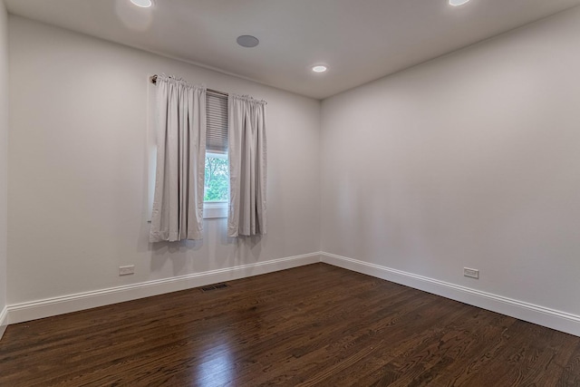 1328 Concord Ln, Schaumburg, IL 60193 - spare room featuring dark wood-style flooring and recessed lighting