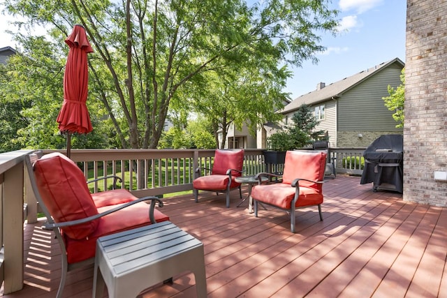 1835 Rizzi Ln, Bartlett, IL 60103 - wooden terrace featuring grilling area