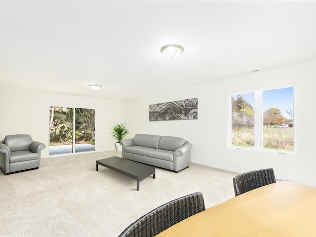 5540 Hearthside Dr, Bourbonnais, IL 60914 - carpeted living room featuring baseboards