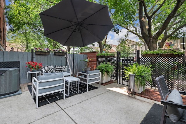5844 N Hermitage Ave Unit B, Chicago, IL 60660 - view of patio / terrace with a gate