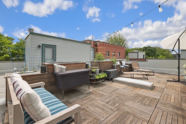5844 N Hermitage Ave Unit B, Chicago, IL 60660 - view of wooden deck