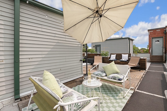 5844 N Hermitage Ave Unit B, Chicago, IL 60660 - view of patio / terrace with an outdoor hangout area