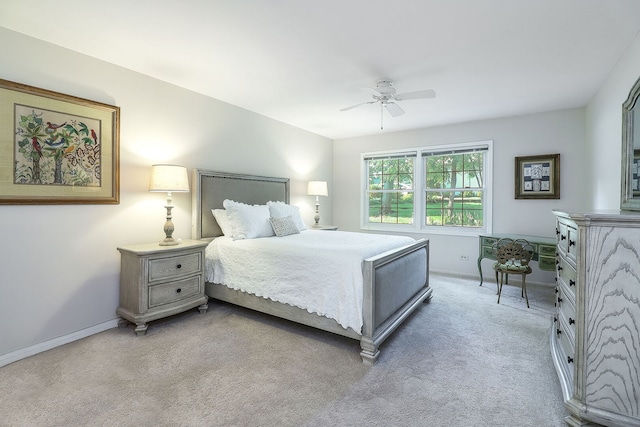 1149 Wheaton Oaks Dr Unit 0, Wheaton, IL 60187 - bedroom with light carpet and ceiling fan