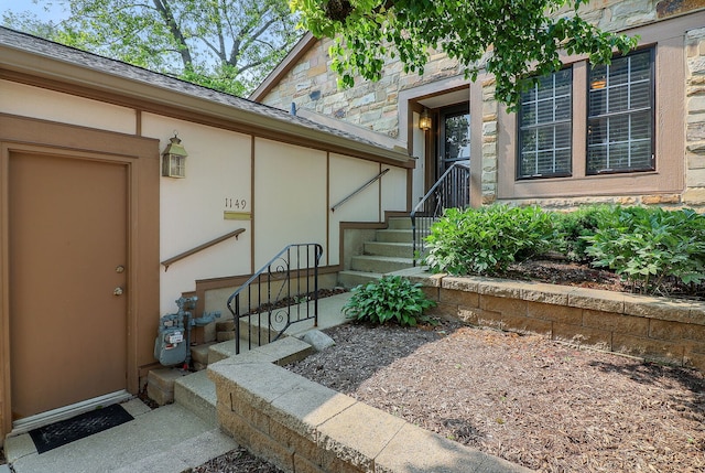 1149 Wheaton Oaks Dr Unit 0, Wheaton, IL 60187 - doorway to property with stone siding and stucco siding