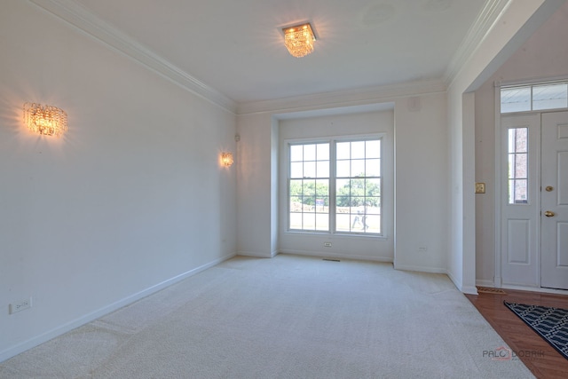 15 Open Pkwy N, Hawthorn Woods, IL 60047 - foyer with ornamental molding and carpet floors