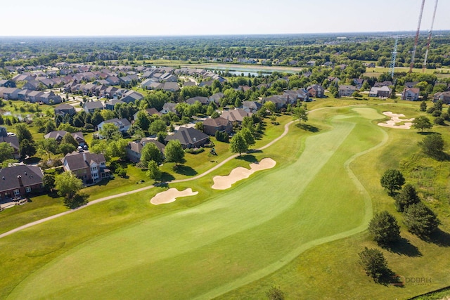15 Open Pkwy N, Hawthorn Woods, IL 60047 - aerial perspective of suburban area featuring a local golf course and a nearby body of water