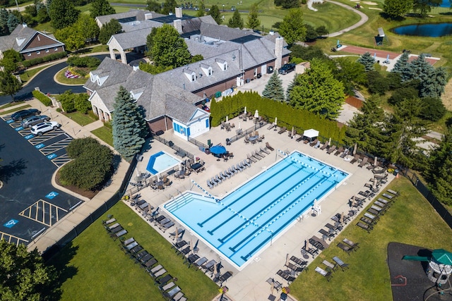 15 Open Pkwy N, Hawthorn Woods, IL 60047 - bird's eye view of a pool area