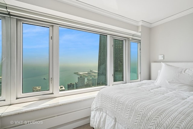 132 E Delaware Pl Unit 5106, Chicago, IL 60611 - bedroom with crown molding