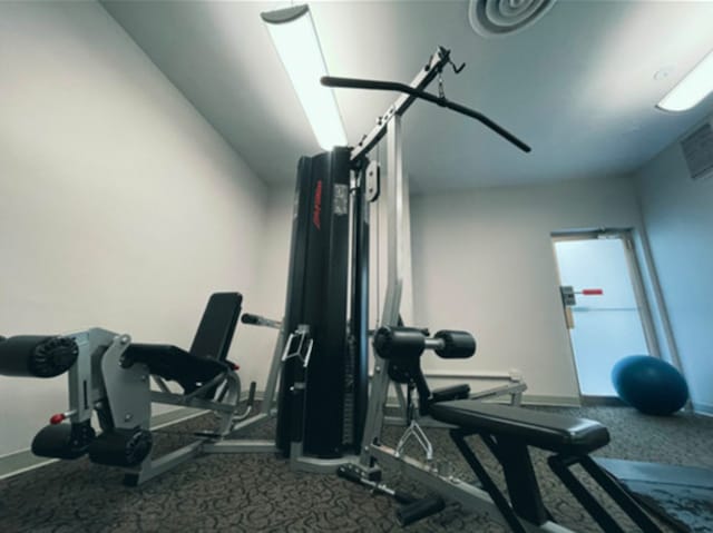 6301 N Sheridan Rd Unit 24C, Chicago, IL 60660 - exercise area with carpet flooring
