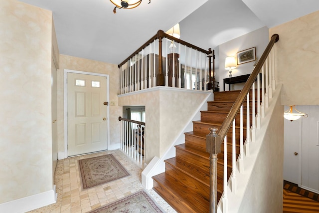 773 Farnham Ln, Wheaton, IL 60189 - foyer entrance featuring stairs