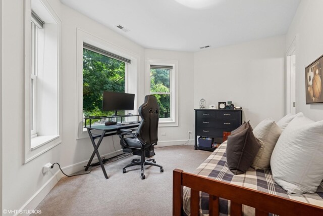 1230 W Cornelia Ave, Chicago, IL 60657 - bedroom with light colored carpet and a desk