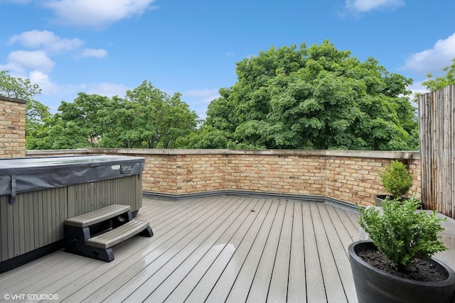 1230 W Cornelia Ave, Chicago, IL 60657 - deck with a hot tub
