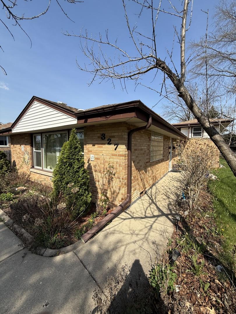 327 Iroquois Rd, Hillside, IL 60162 - view of side of property with brick siding