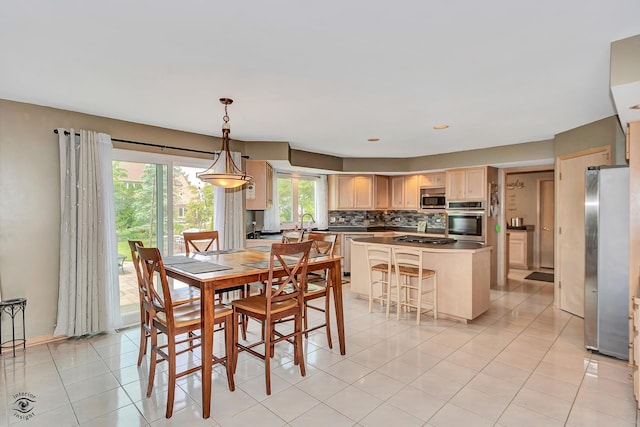 16924 Yearling Crossing Dr, Orland Park, IL 60467 - dining room with light tile patterned floors